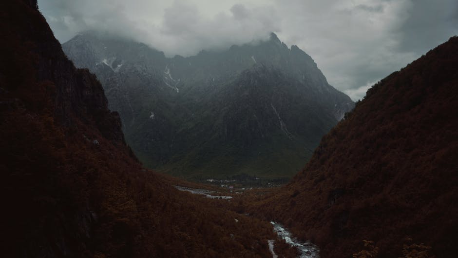 Albanien, bach, berg