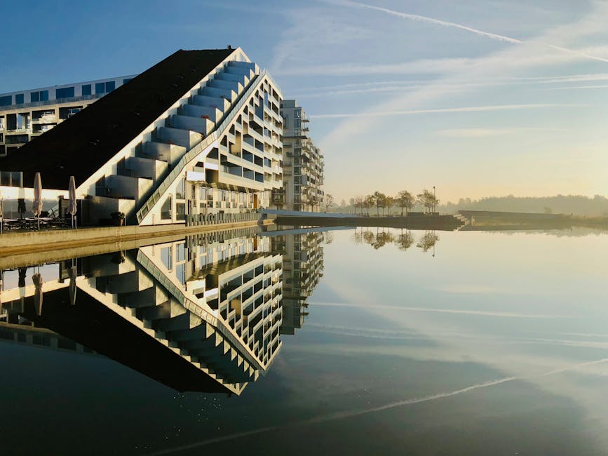 Foto Des Bauens W&auml;hrend Der Morgend&auml;mmerung