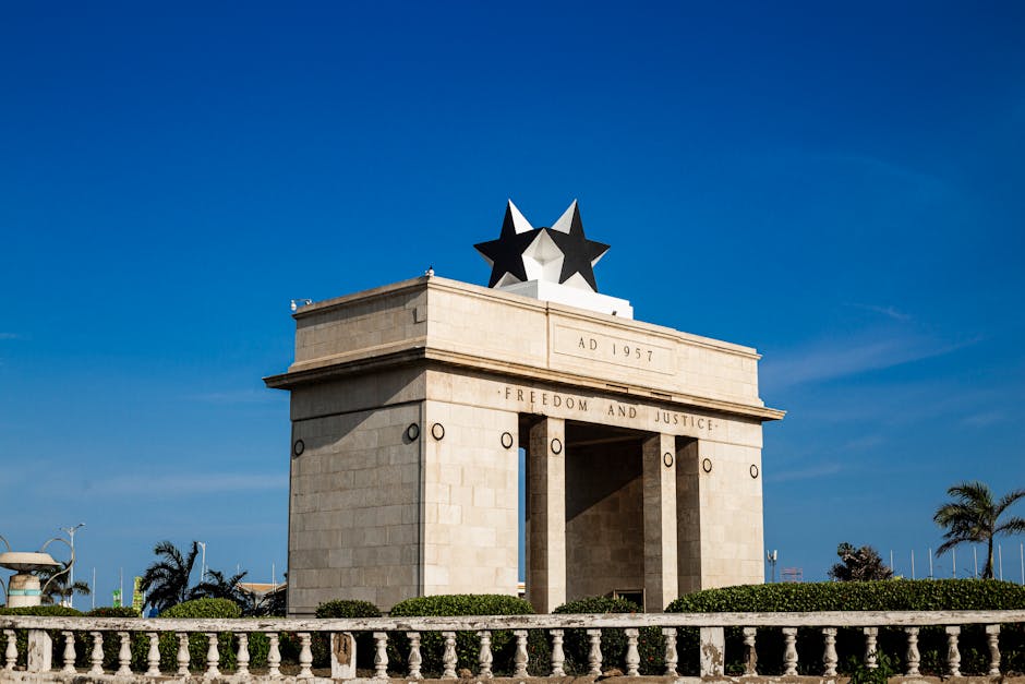 Accra, blauer himmel, ghana
