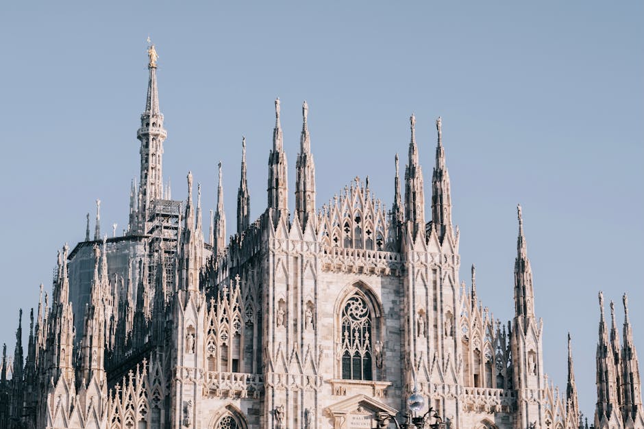 Architektonisch, dom, duomo di milano