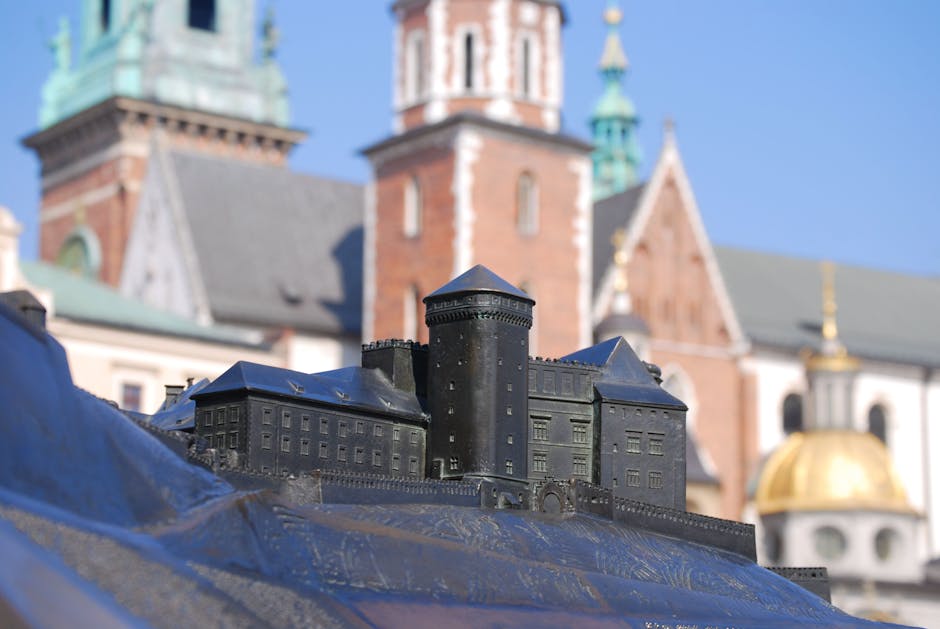Schwarze Geb&auml;ude Miniatur