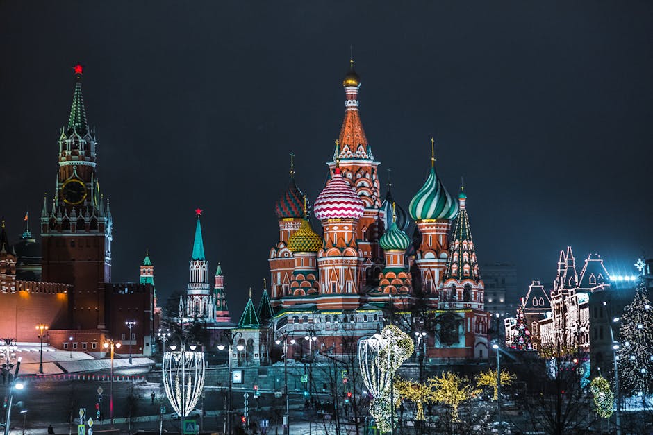 Majest&auml;tische Basilius Kathedrale Bei Nacht